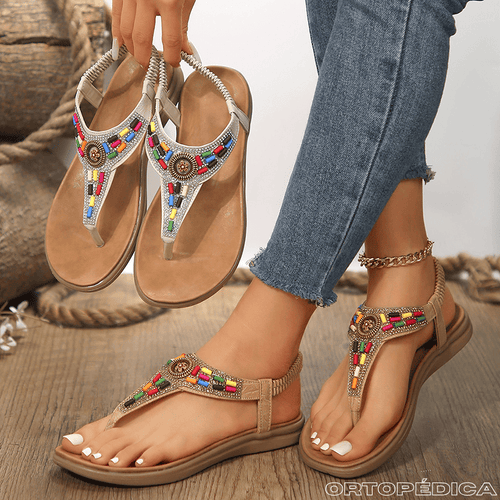 Sandália Rasteirinha Glamour