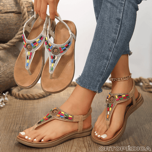 Sandália Rasteirinha Glamour