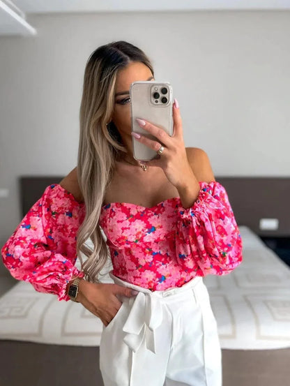 Roupas femininas Blusa Floral