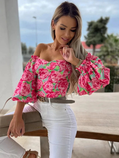 Roupas femininas Blusa Floral
